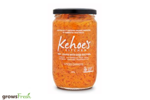 Kehoe's Kitchen - Organic Sauerkraut - Spiced Carrots - Australian