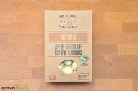 Organic White Chocolate Almonds - Australian